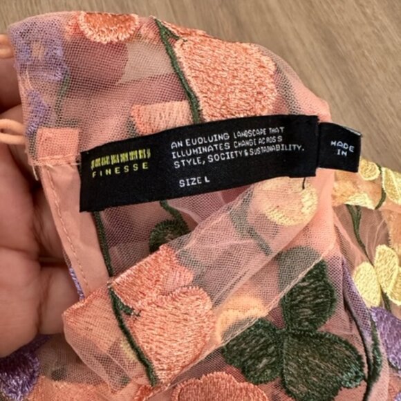 Taylor Swift ERAS tour Floral Flower Mini Dress- Size L - Picture 8 of 9